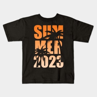 vintage surf summer 2023 Kids T-Shirt